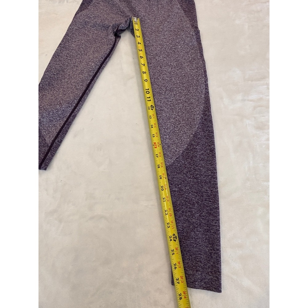 Gymshark Flex High Waisted Seamless Leggings Purple Marl Medium Workout Tights - Picture 5 of 5